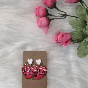 Love is in the air heart earrings