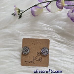 Volleyball stud earrings