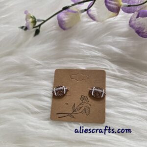 Football earrings