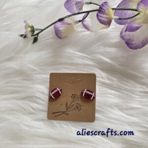 Football earrings
