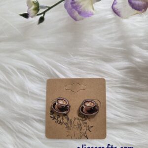 Cappuccino earrings