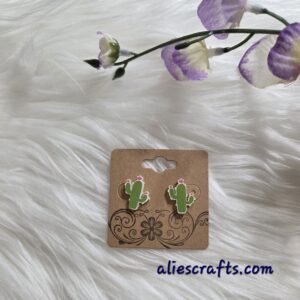 Cactus earrings