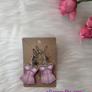 Pink Corset earrings