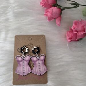 Pink Corset earrings