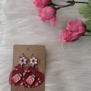 I love you earrings