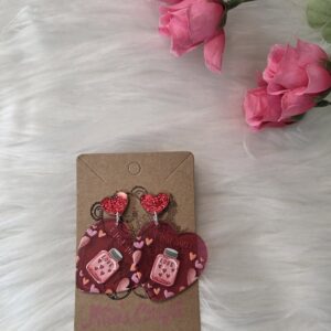 I love you earrings