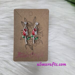 Rose earrings
