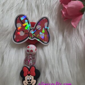 20260104_195305 Minnie mouse bow holographic badge
