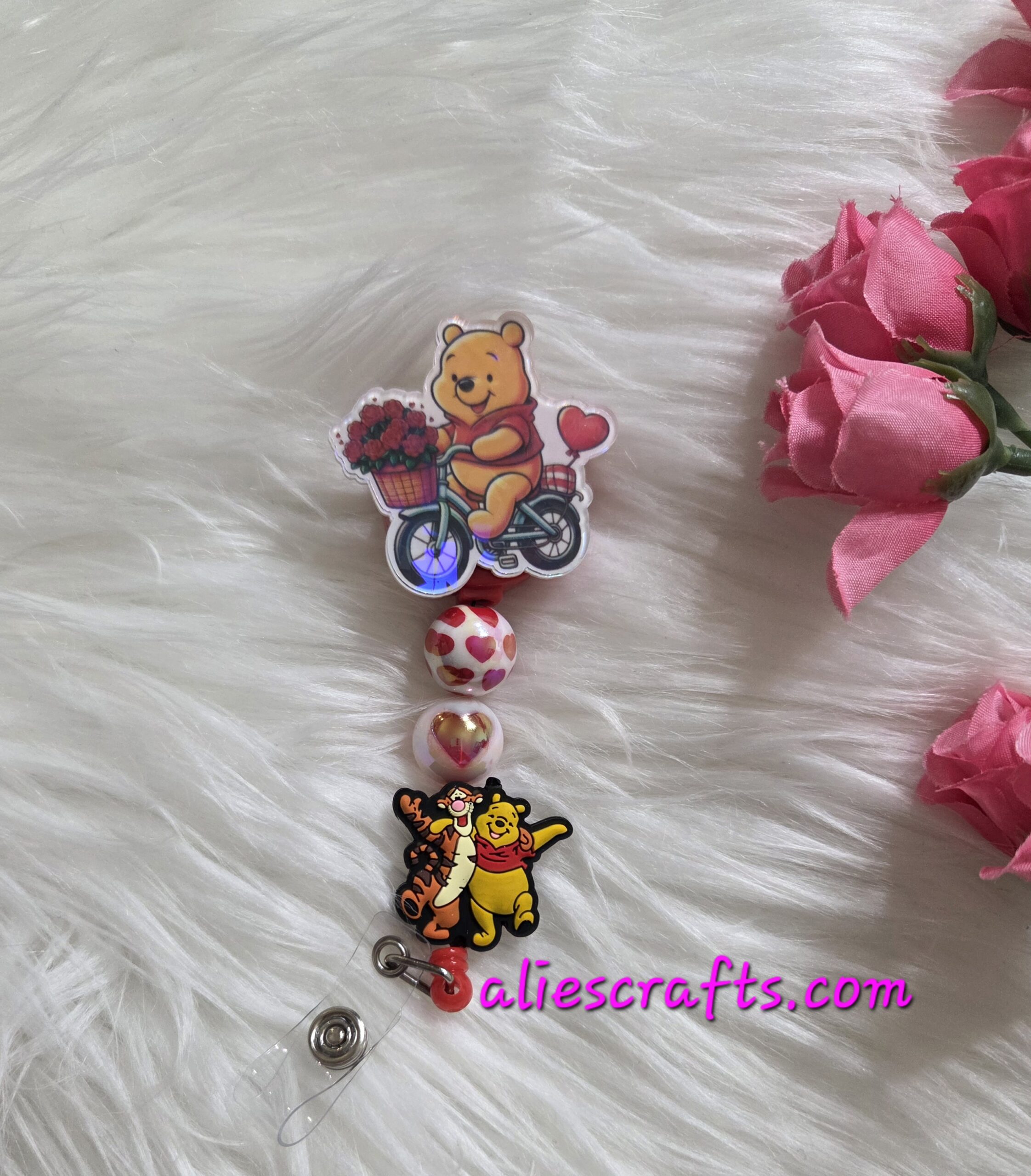 Holographic winnie the pooh badge